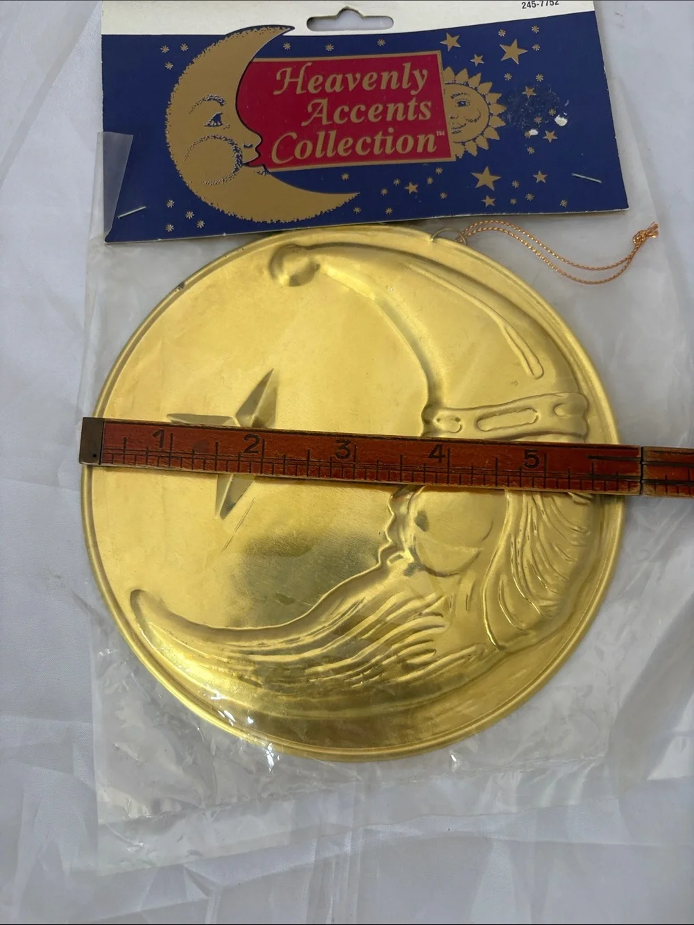 Vintage 1993 Heavenly Accents Collection Moon Santa Celestial Whimsigoth